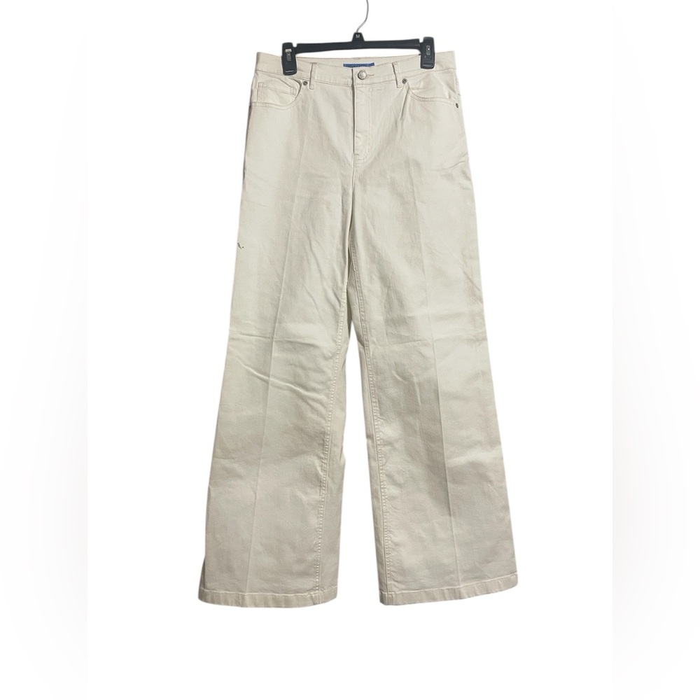 J. McLaughlin White Wide-Leg Pants